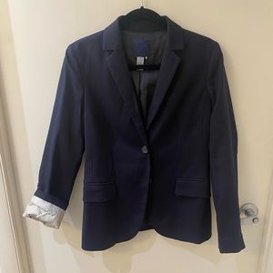 CLASSIC WORK WARDROBE STAPLE: Navy J Crew suit blazer size 6
